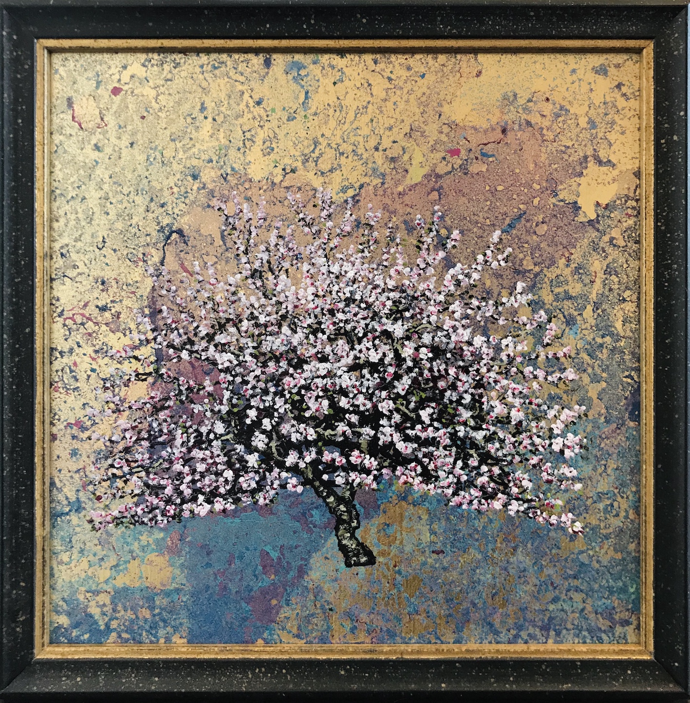 Oil on gold leaf